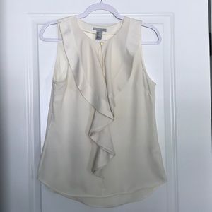 White Sleeveless Blouse